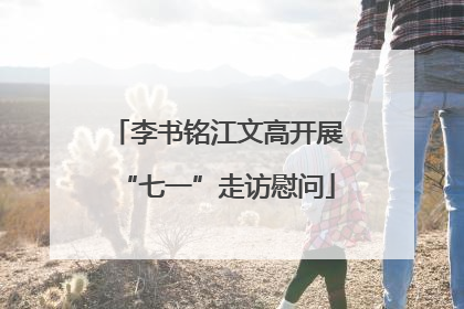 李书铭江文高开展“七一”走访慰问