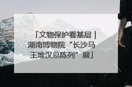 文物保护看基层｜湖南博物院“长沙马王堆汉墓陈列”展