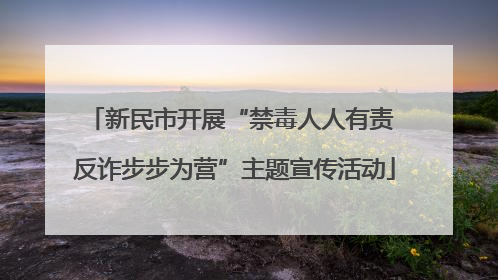 新民市开展“禁毒人人有责 反诈步步为营”主题宣传活动