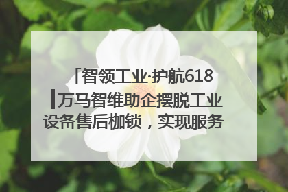 智领工业·护航618┃万马智维助企摆脱工业设备售后枷锁，实现服务与效能价值共振！