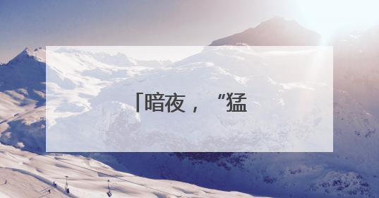 暗夜，“猛龙”出击！