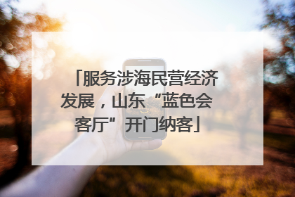 服务涉海民营经济发展，山东“蓝色会客厅”开门纳客