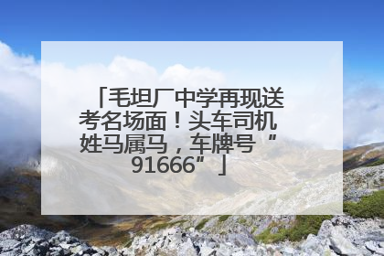 毛坦厂中学再现送考名场面！头车司机姓马属马，车牌号“91666”