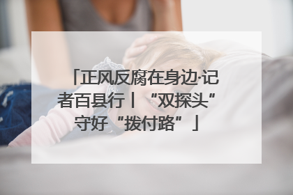 正风反腐在身边·记者百县行丨“双探头”守好“拨付路”