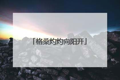 格桑灼灼向阳开