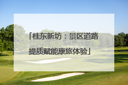 桂东新坊：景区道路提质赋能康旅体验