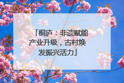 桐庐：非遗赋能产业升级，古村焕发振兴活力