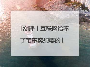 潮评丨互联网给不了韦东奕想要的