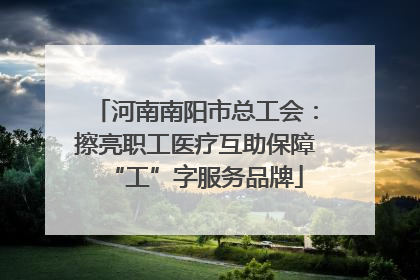 河南南阳市总工会：擦亮职工医疗互助保障“工”字服务品牌