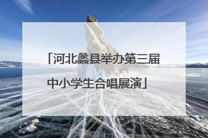 河北蠡县举办第三届中小学生合唱展演