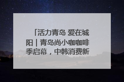 活力青岛 爱在城阳｜青岛尚小咖咖啡季启幕，中韩消费新场景点燃夏日热情