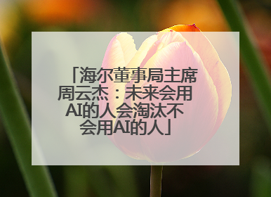 海尔董事局主席周云杰：未来会用AI的人会淘汰不会用AI的人