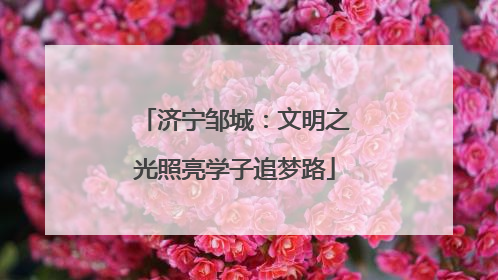 济宁邹城：文明之光照亮学子追梦路