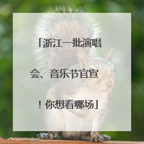 浙江一批演唱会、音乐节官宣！你想看哪场