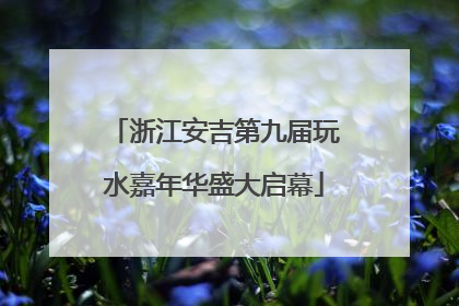 浙江安吉第九届玩水嘉年华盛大启幕