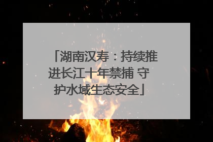 湖南汉寿：持续推进长江十年禁捕 守护水域生态安全