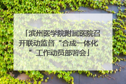 滨州医学院附属医院召开联动监督“合成一体化”工作动员部署会