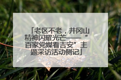 老区不老，井冈山精神闪耀光芒——“百家党媒看吉安”主题采访活动侧记