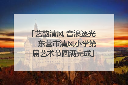 艺韵清风 音浪逐光——东营市清风小学第一届艺术节圆满完成