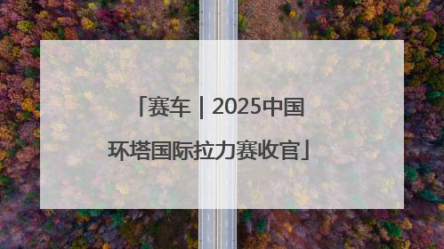 赛车｜2025中国环塔国际拉力赛收官