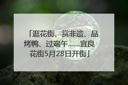 逛花街、赏非遗、品烤鸭、过端午……宜良花街5月28日开街