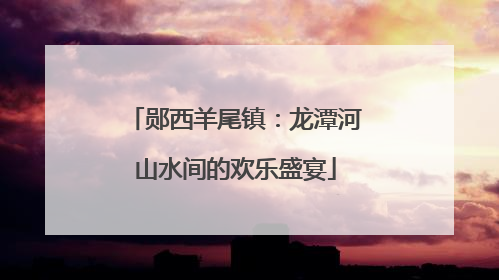 郧西羊尾镇：龙潭河山水间的欢乐盛宴