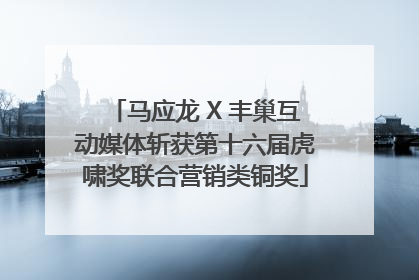 马应龙 X 丰巢互动媒体斩获第十六届虎啸奖联合营销类铜奖