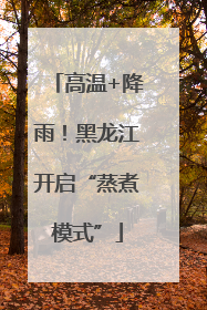 高温+降雨！黑龙江开启“蒸煮模式”