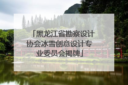 黑龙江省勘察设计协会冰雪创意设计专业委员会揭牌