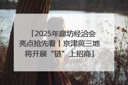 2025年廊坊经洽会亮点抢先看丨京津冀三地将开展“链”上招商