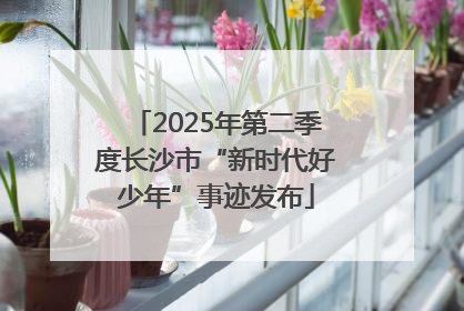 2025年第二季度长沙市“新时代好少年”事迹发布