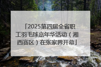 2025第四届全省职工羽毛球嘉年华活动（湘西赛区）在张家界开幕