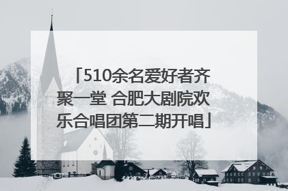 510余名爱好者齐聚一堂 合肥大剧院欢乐合唱团第二期开唱